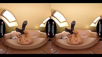 Play A blonde pussy with big breasts is fucked very sensually