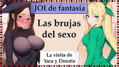 Abspielen Sex Witches JOI: Schüchterne Hexe und Elfenkönigin geben dir einen Blowjob