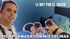 Orgia quente de estrela pornô latina: Giselle Montes, Yamileth Ramirez e amigos