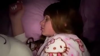 Play He pulls her while she sleeps and lets go of her pussy